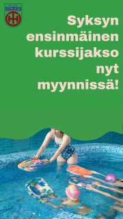 Syksyn 2026 ensinmäinen kurssijakso alkaa syyskuussa.
Tarjolla koko seuramme kurssipaletti:
vauvauintia Jakomäessä lauantaisin
lapsille vesipeuhuja, uimakouluja, tekniikkakursseja Jakomäessä
uusille kilpauimarin aluille kilpauintikouluja Malmilla ja Jakomäessä
aikuisille tekniikkakurssi Jakomäessä sunnuntaisin.
Lisätiedot www.htu.fi